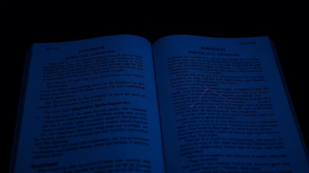 Judicial opinion with highlighted passages