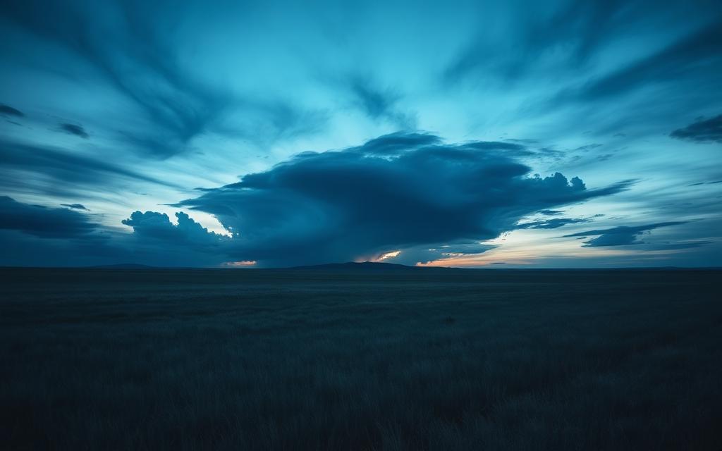 Kansas — Open grassland plains under a vast dusk sky
